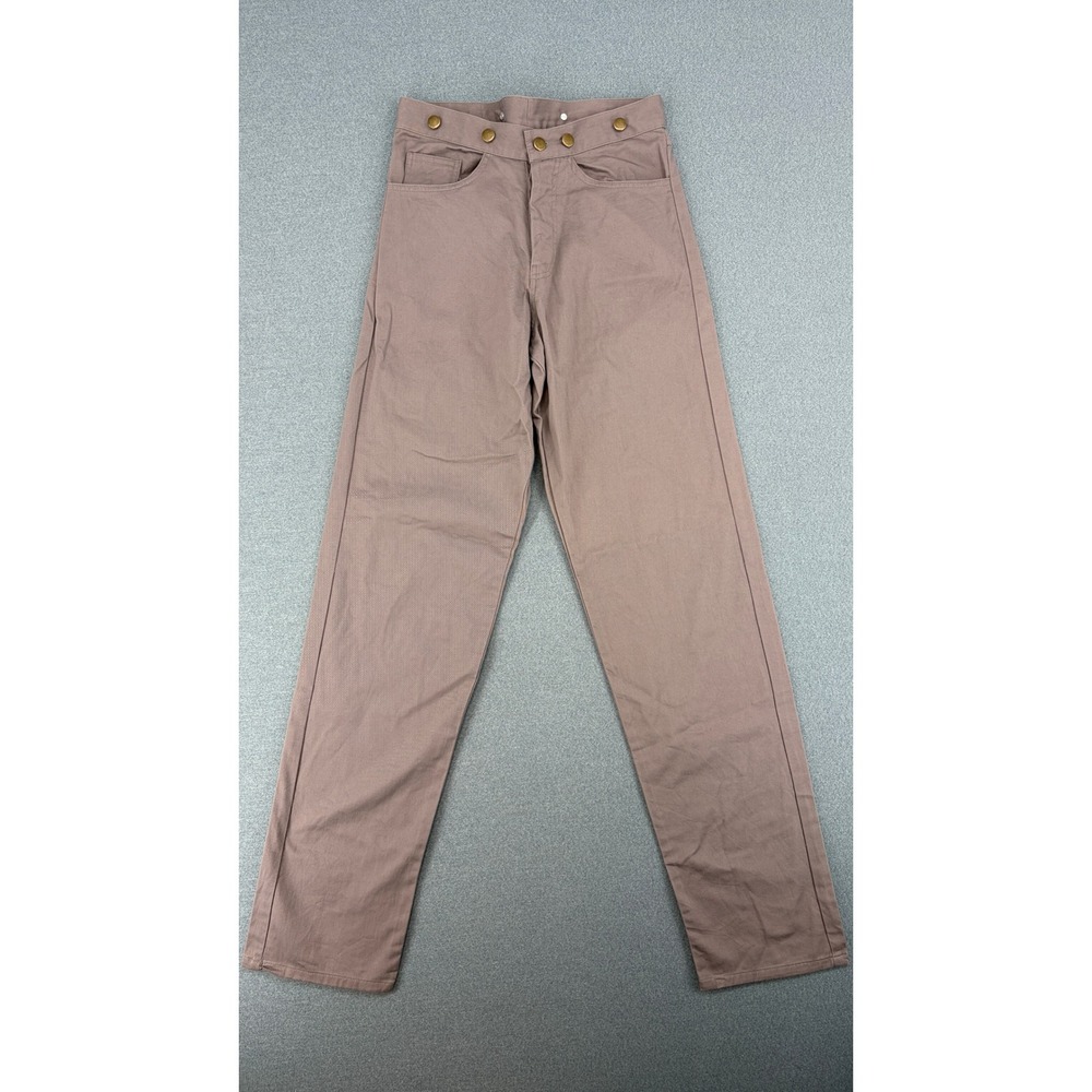Frontier Classics Womens 30 Taupe Brown Cotton Cinch Back Western Trousers Pants